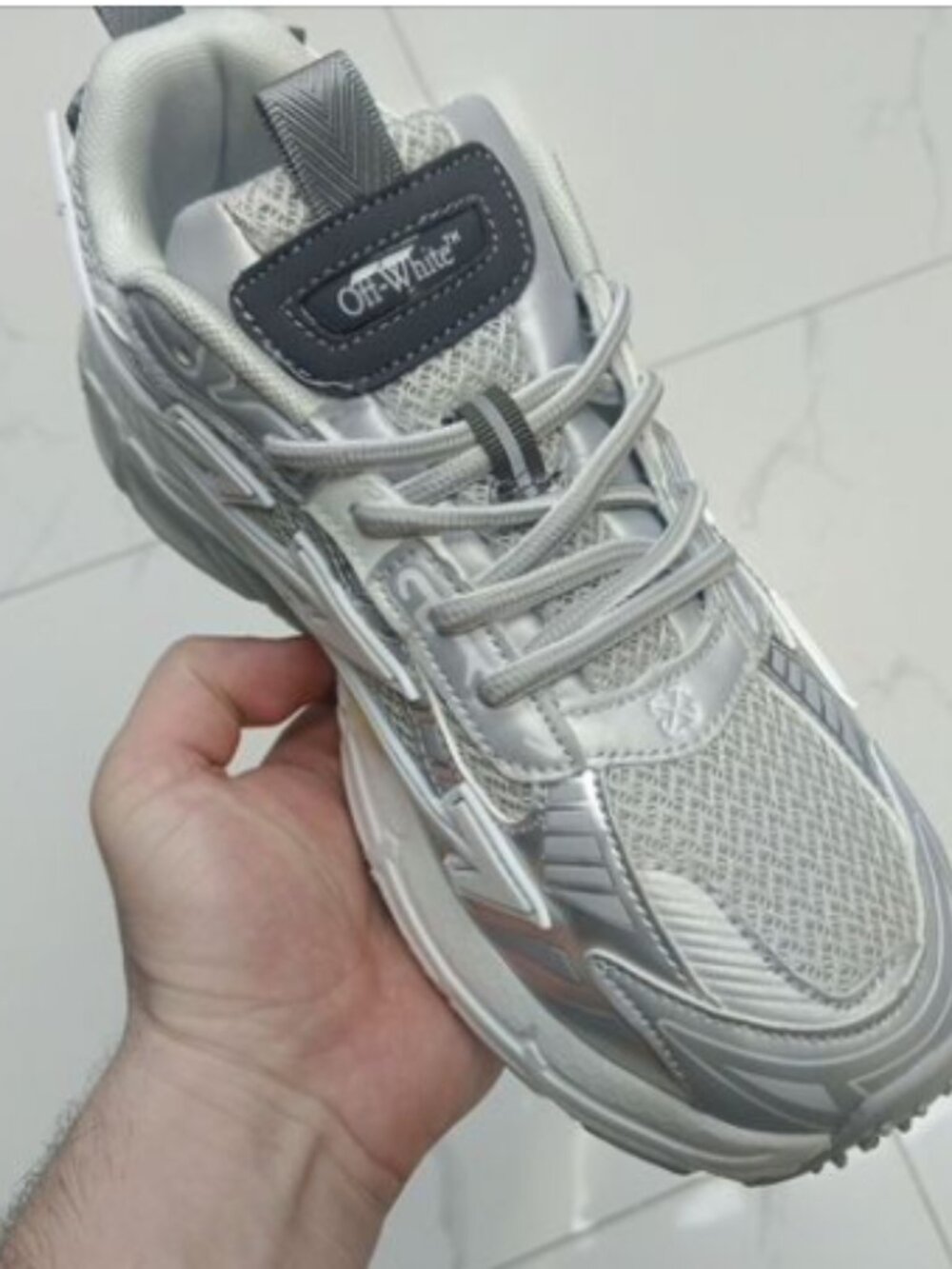 Off-White Chunky Sneakers White/Silver